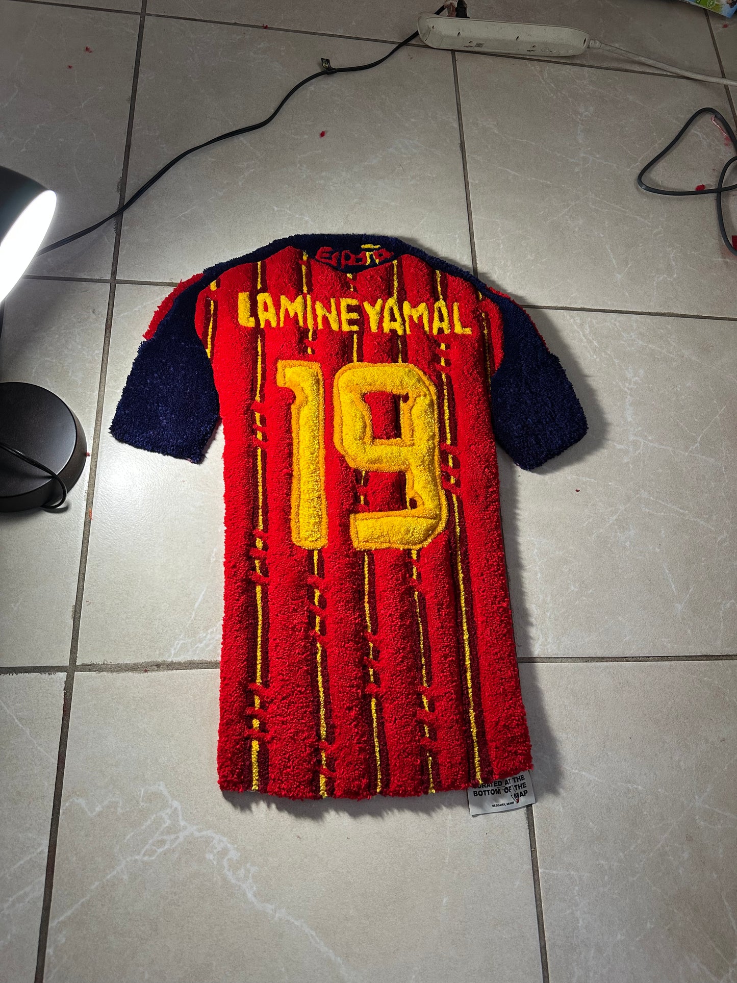 Lamine Yamal Spain Jersey Rug
