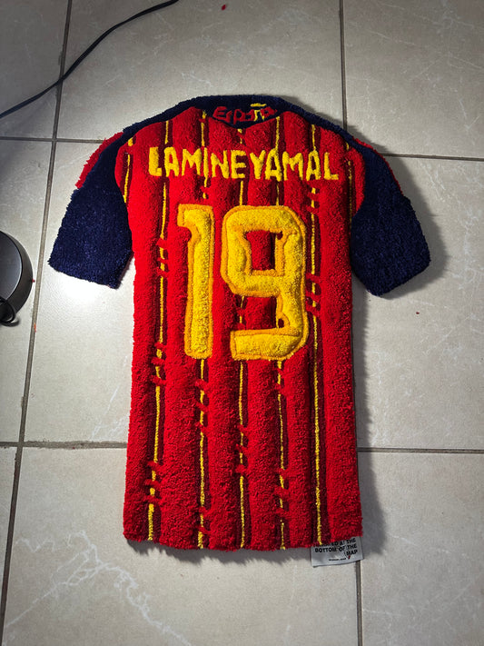 Lamine Yamal Spain Jersey Rug